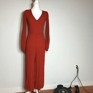 Zara Jumpsuit Brick Orange XS